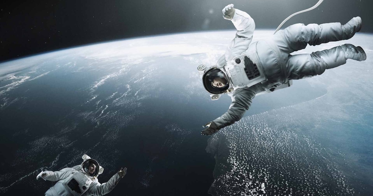Astronauts in space
